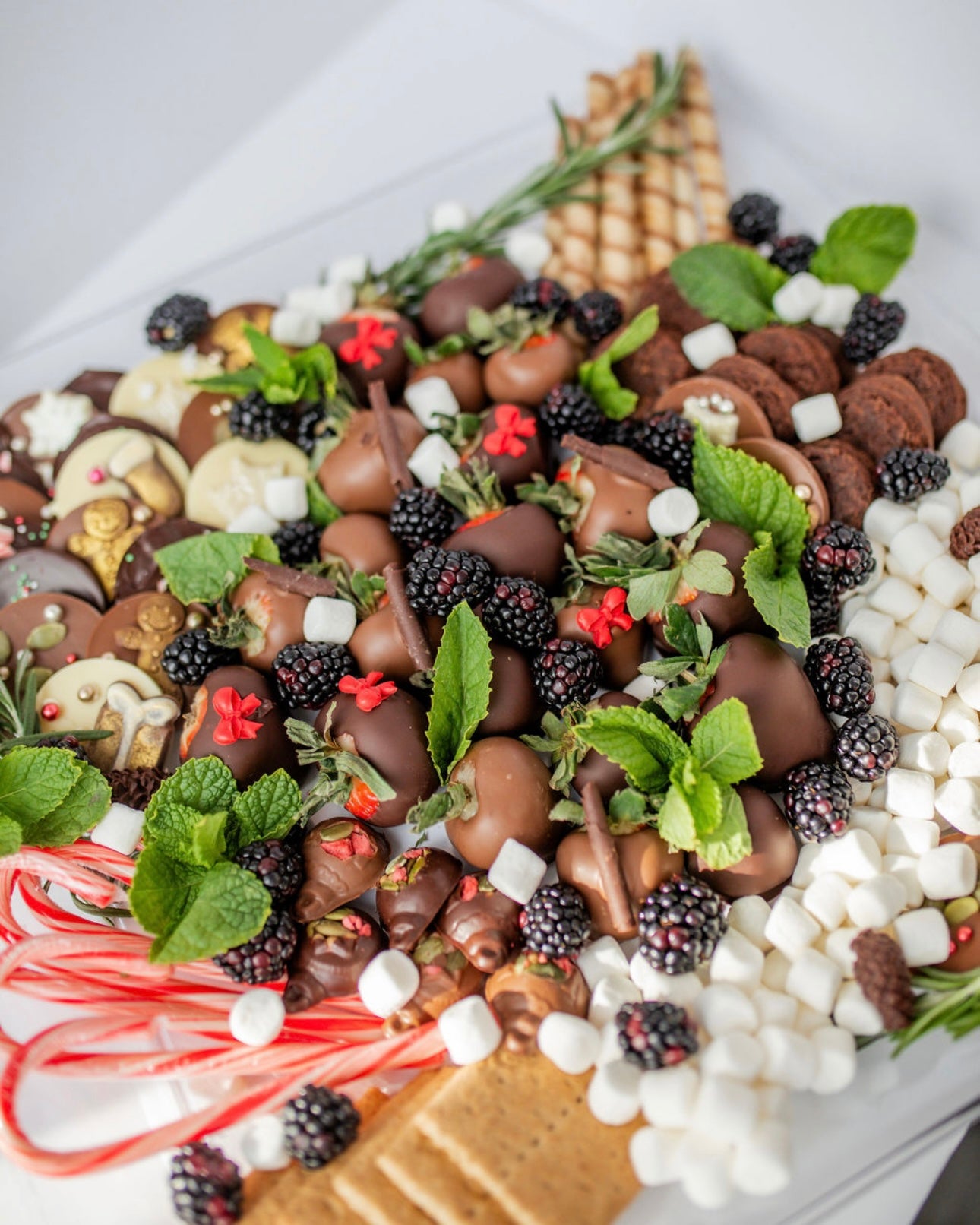 Holiday Chocolate Graze Board